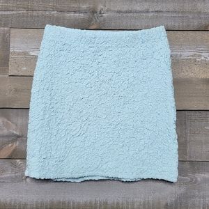 Free People Endless Summer Apple Of My Eye Sky Blue High-Rise Mini Skirt